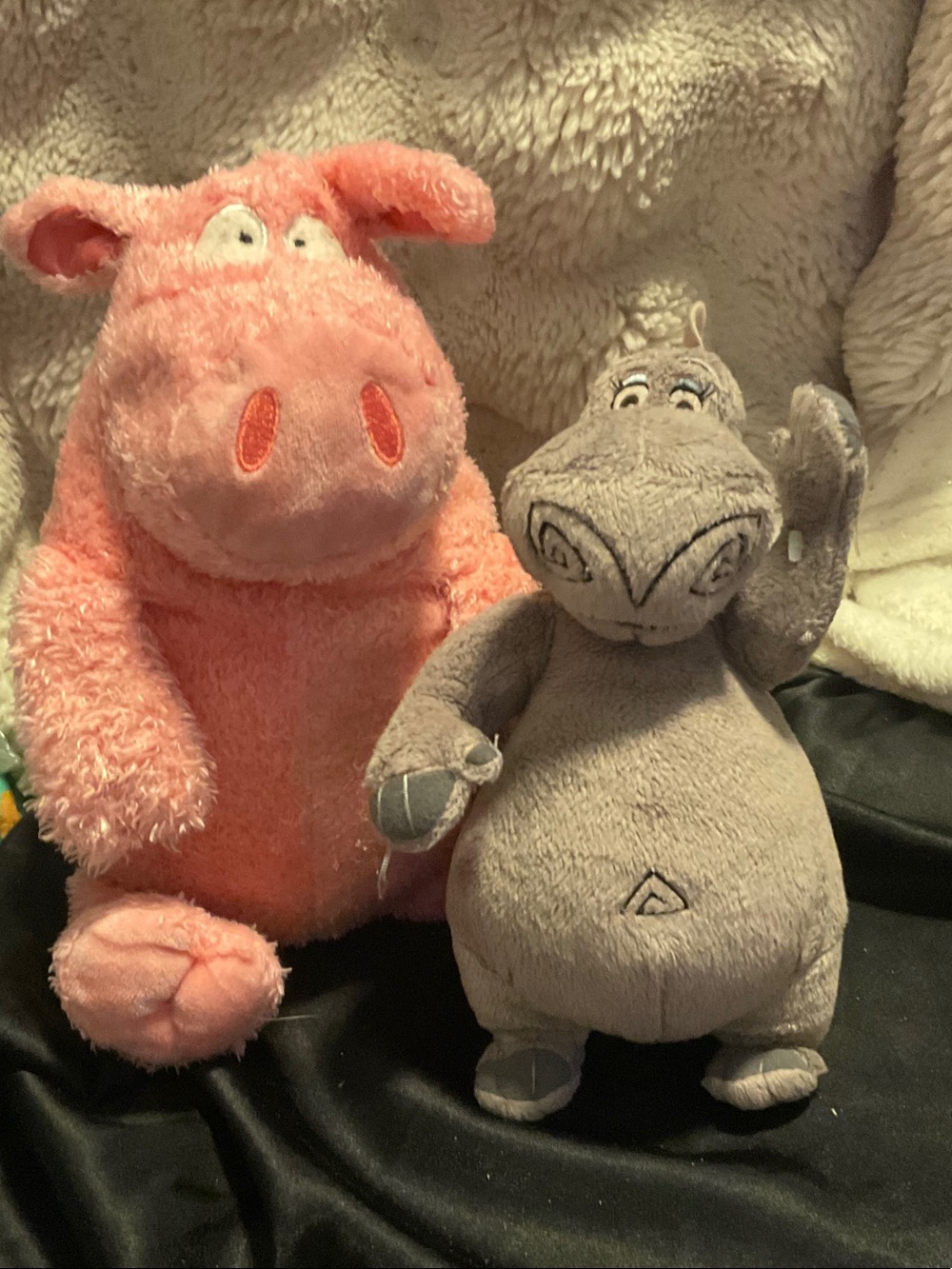 Vintage Sandra Boynton Hope the flying pig and Vintage Madagascar Gloria.